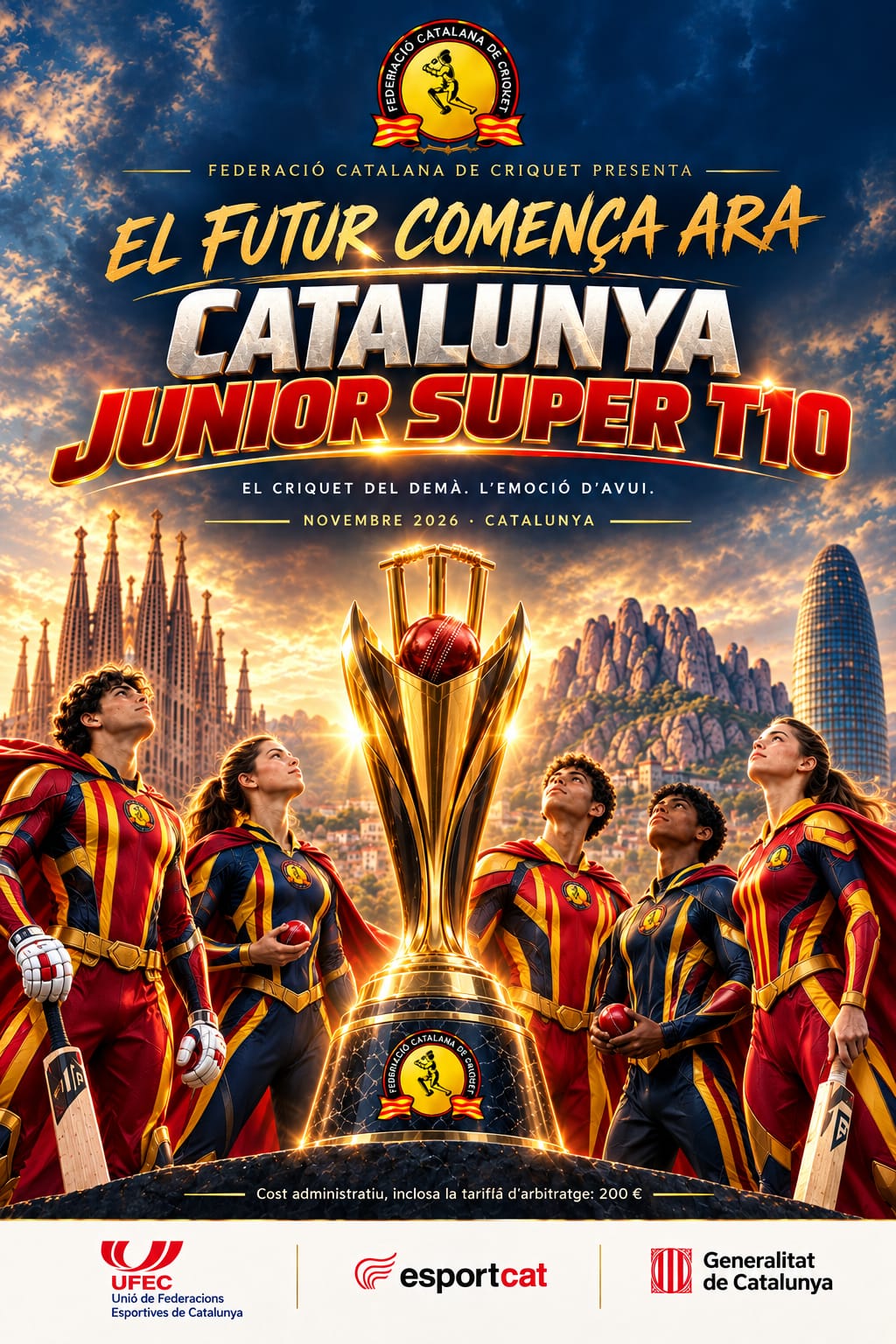 Cartell del Catalunya Junior Super T10, novembre 2026